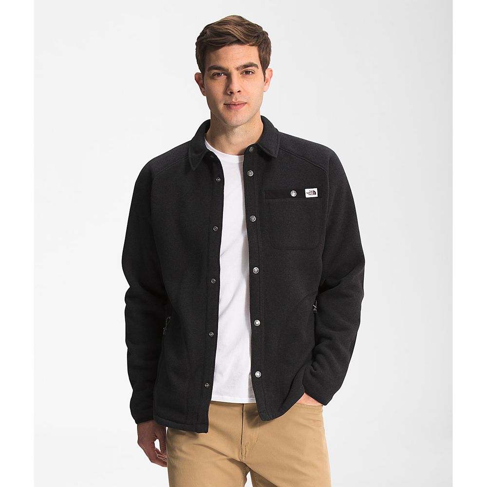 The North Face Fleece Jacket Mens Australia - The North Face Gordon Lyons Shacket Black (AUK-150639)